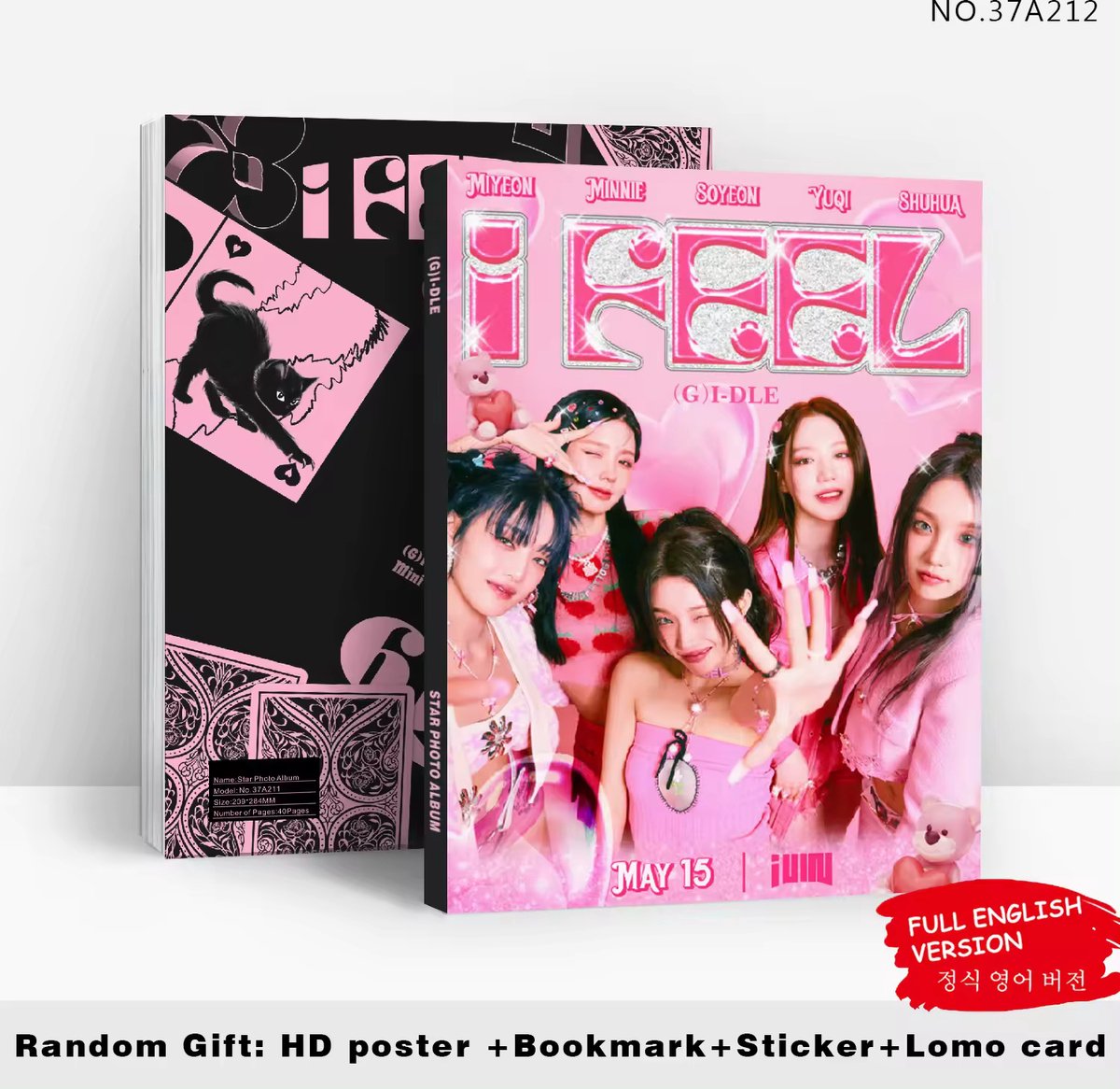 KPOP Idol Group (G)-IDLE I FEEL QUEENCARD Photobook variant 1