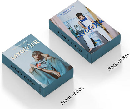 KPOP 55pcs/box Bangtan Boys V SOLO Layover Photocard KIM Taehyung Lomo Card [Fotokaarten]