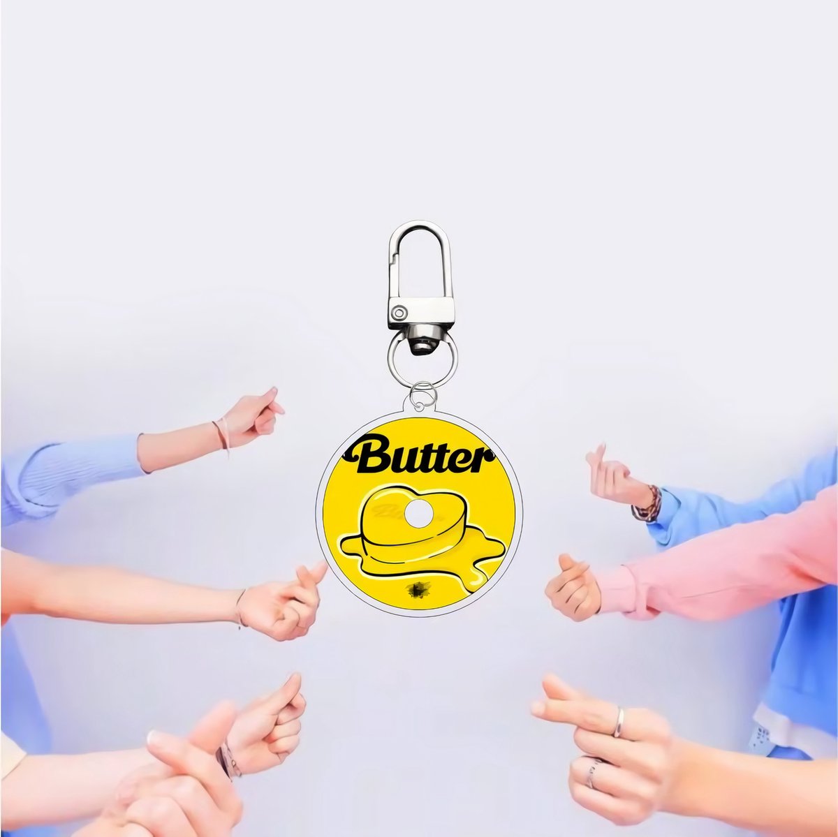 KPOP Idol Bangtan Boys BTS Dynamite Map Of The Soul BE Yet To Come Plastic Keyring variant 12 [Sleutelhanger]