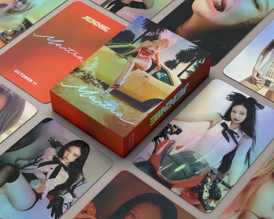 KPOP 55pcs/box Jennie Mantra Laser Holographic Photocard [Fotokaarten]