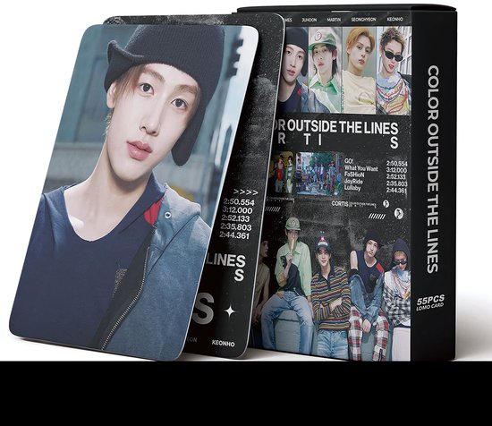 KPOP 55pcs/box CORTIS COLOR OUTSIDE the LINES Photocard [Fotokaarten]