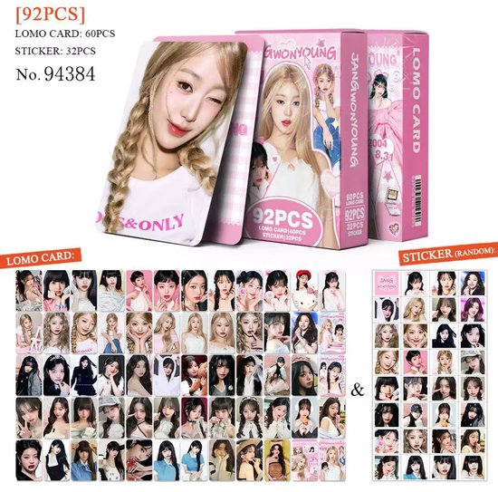 KPOP 92pcs/box IVE WONYOUNG Photocard variant 2