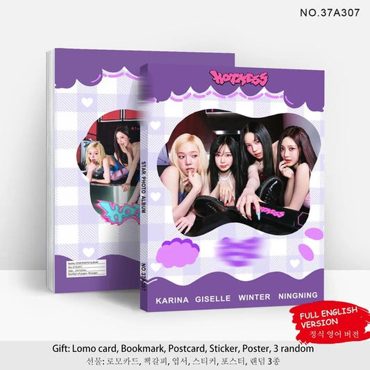 KPOP AESPA HOT MESS Photo Album Photobook purple version [Fotoboek]