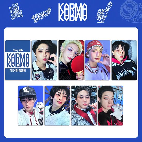 KPOP 8Pcs/Set Straykids Photocards KARMA JAPAN Album ACCORDIN [Fotokaarten]