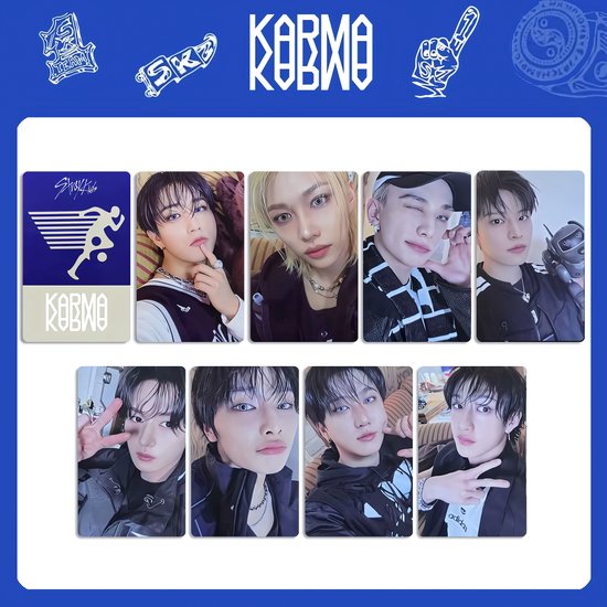 KPOP 8Pcs/Set Straykids Photocards KARMA JAPAN Album COMPACT [Fotokaarten]