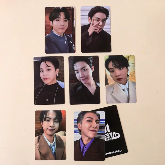 KPOP 7pcs/set Bangtan Boys 2025 FESTA Happy 12th Anniversary Photocard variant 4