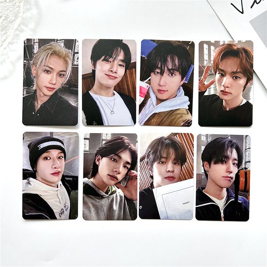 KPOP Stray Kids ROCK STAR Album Photocards 8Pcs/Set Double-Sided variant 1 [Fotokaarten]
