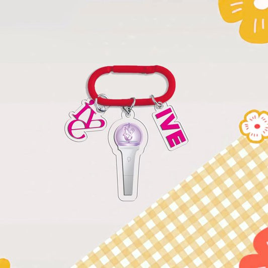 KPOP IVE Carabiner Bag Charm LightStick Keychain [Sleutelhanger]