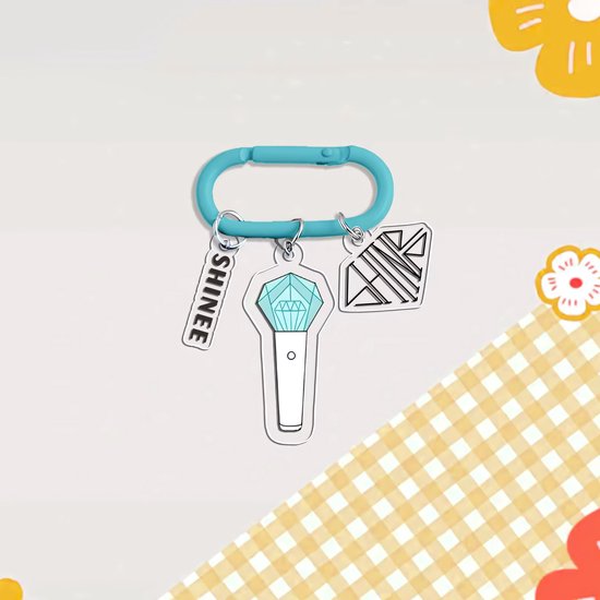KPOP Shinee Carabiner Bag Charm LightStick Keychain [Sleutelhanger]