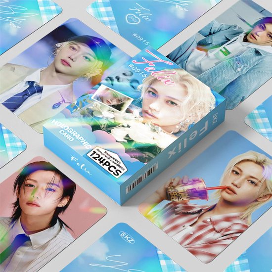 KPOP 124pcs/box Stray Kids Felix Laser Photocard
