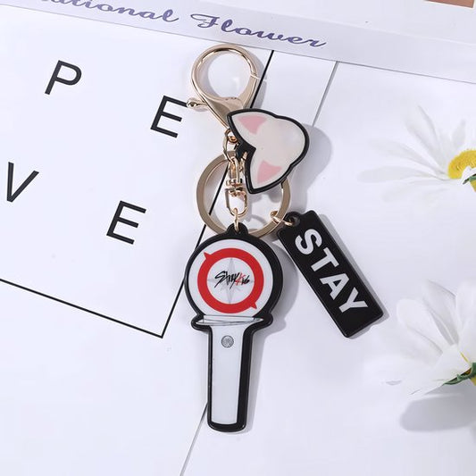 KPOP Straykids Cartoon Soft Rubber PVC Keychain I.N 3Pcs Charm [Sleutelhanger]