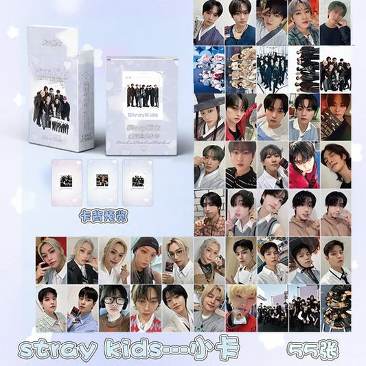 KPOP 50pcs/box Stray Kids Laser Photocard [Fotokaarten]