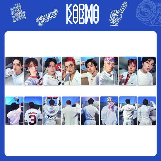 KPOP 8Pcs/Set Straykids Photocards KARMA JAPAN Album HOORAY [Fotokaarten]