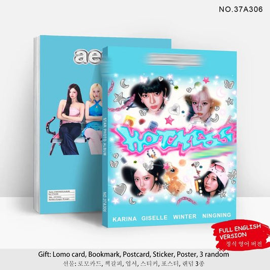 KPOP AESPA HOT MESS Photo Album Photobook blue version [Fotoboek]