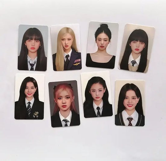 BP Lisa Rose Jisoo Rose Photocard Blackpink  8pcs/set