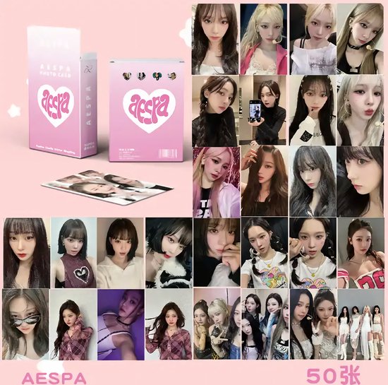 Aespa Photocard Holographic AESPA  50pcs/box