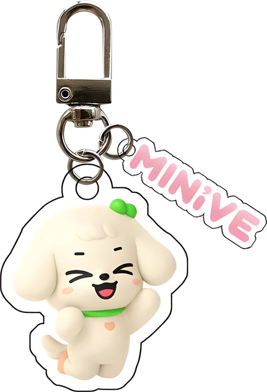 MINIVE Cartoon Keyring Acrylic Keychain